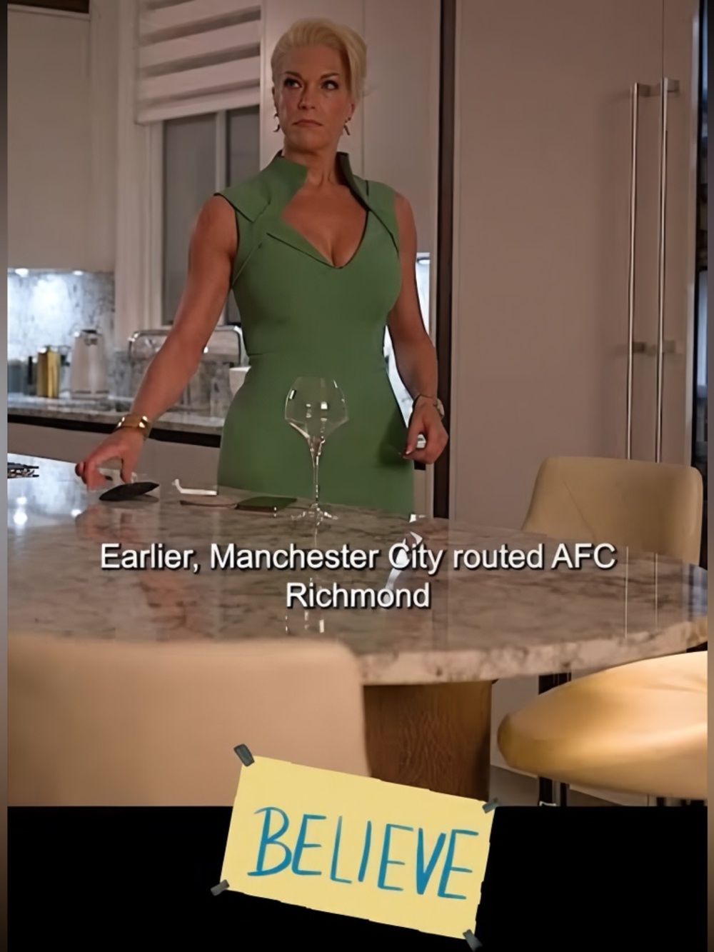 Safiyaa Loide Fern Green Midi Dress FR 34 US 2 Ted Lasso Rebecca Welton